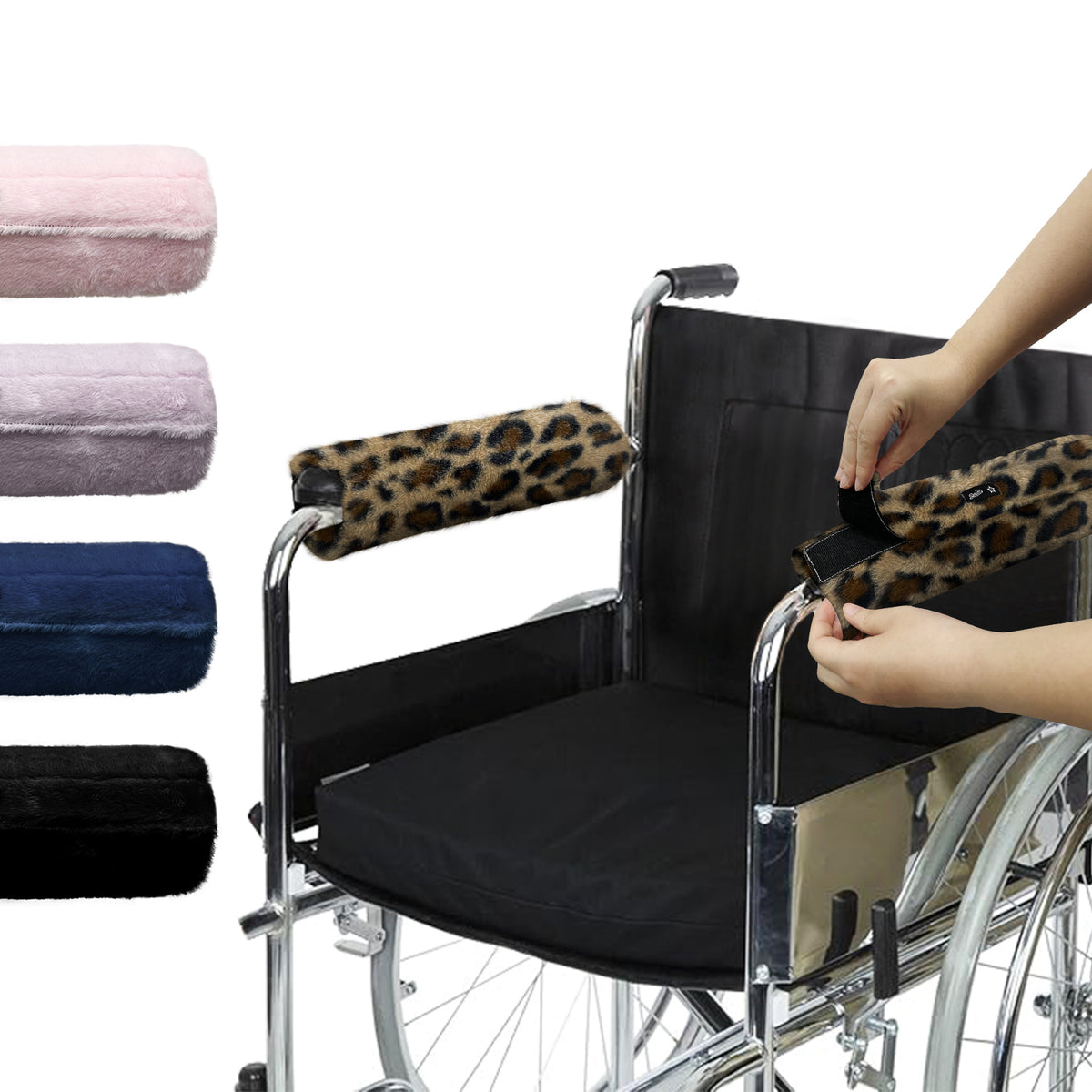 Color-​SPRING SEAON Pattern Fluffy Armrest Pads 3 Colors - SpringSeaon