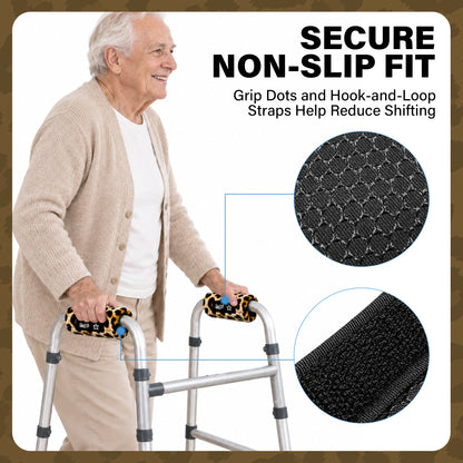 SPRING SEAON Universal Walker Handle Pads - Anti-Slip Handgrip Cover