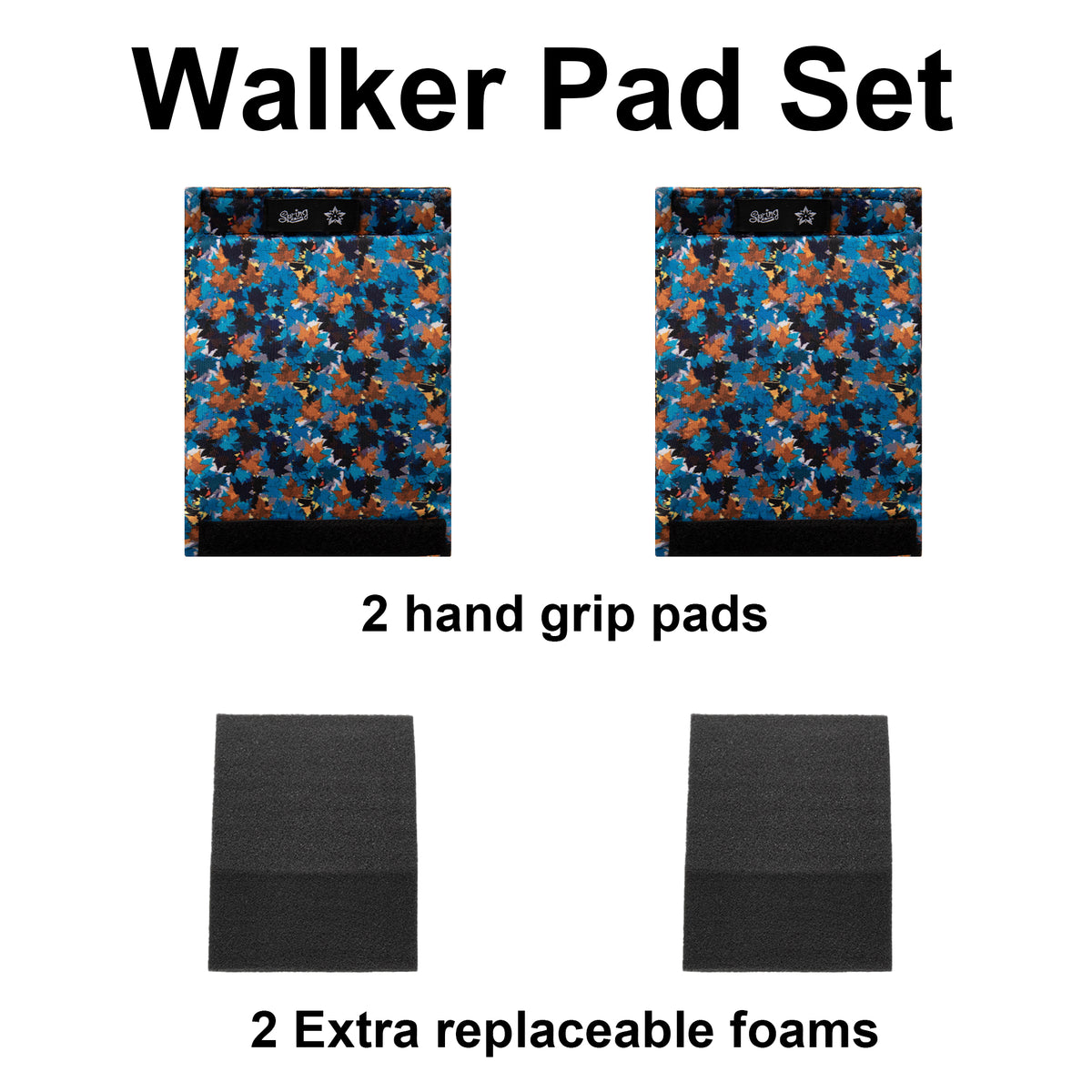 SPRING SEAON Universal Walker Handle Pads - Anti-Slip Handgrip Cover