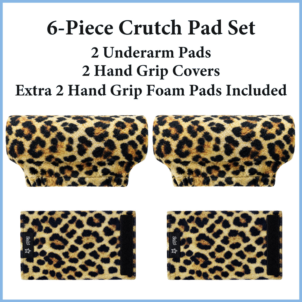 Color-​SPRING SEAON Plush Padded Crutches Covers Velvet Underarm Crutch Pads Non Slip - SpringSeaon
