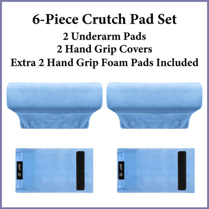 Color-​SPRING SEAON Plush Padded Crutches Covers Velvet Underarm Crutch Pads Non Slip - SpringSeaon
