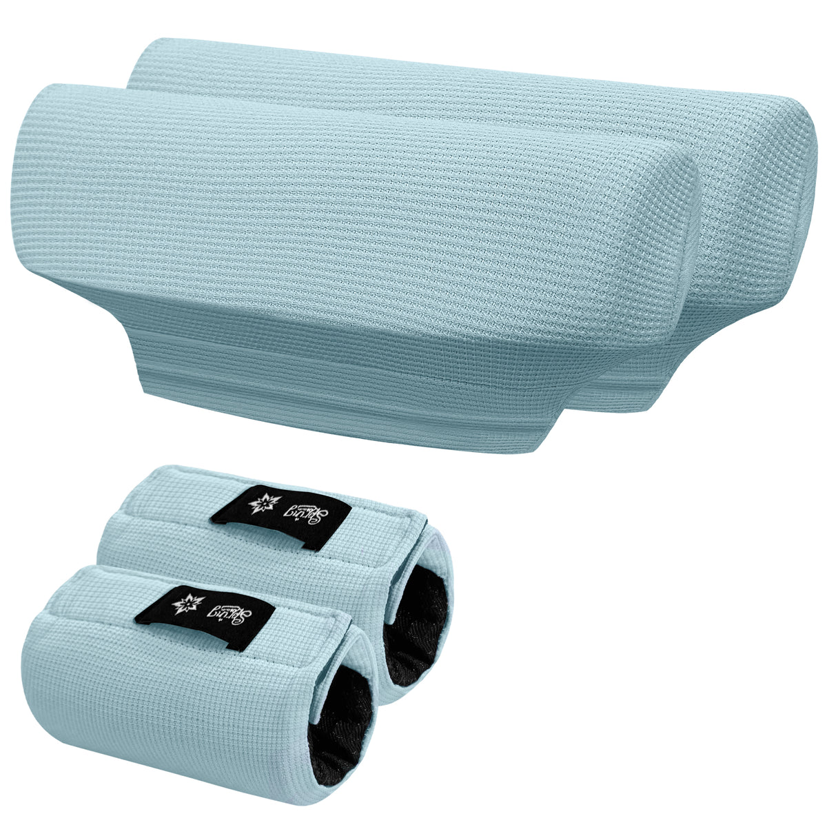 Color-​SPRING SEAON Waffle Pattern Crutch Pads - Universal Underarm & Hand Grip Padding Cushions 7 colors - SpringSeaon