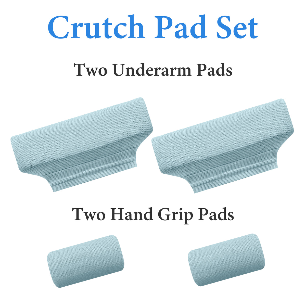 Color-​SPRING SEAON Waffle Pattern Crutch Pads - Universal Underarm & Hand Grip Padding Cushions 7 colors - SpringSeaon