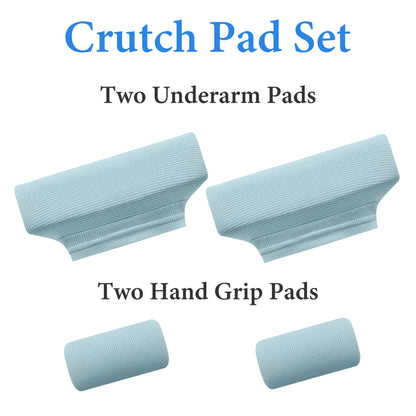 Color-​SPRING SEAON Waffle Pattern Crutch Pads - Universal Underarm & Hand Grip Padding Cushions 7 colors - SpringSeaon