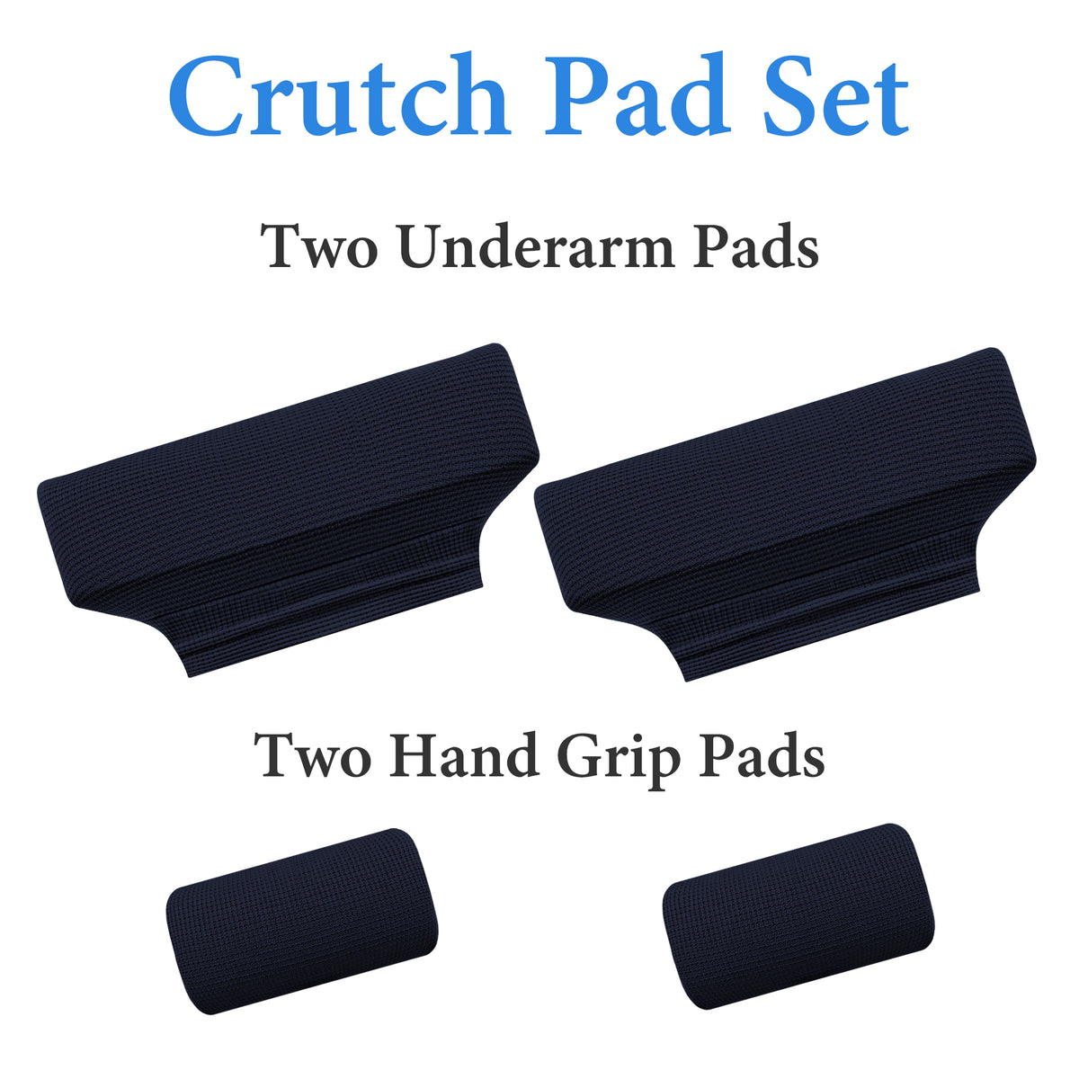 Color-​SPRING SEAON Waffle Pattern Crutch Pads - Universal Underarm & Hand Grip Padding Cushions 7 colors - SpringSeaon