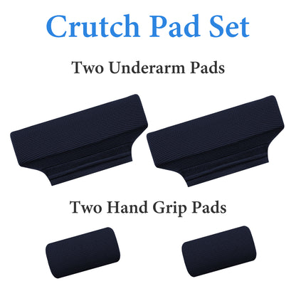 Color-​SPRING SEAON Waffle Pattern Crutch Pads - Universal Underarm & Hand Grip Padding Cushions 7 colors - SpringSeaon