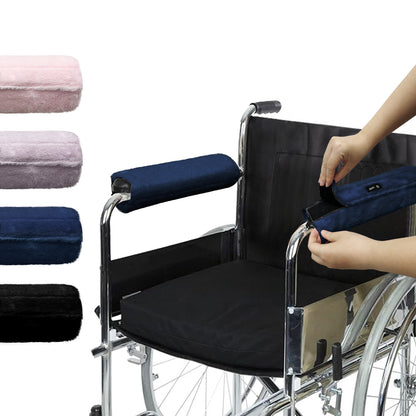 Color-​SPRING SEAON Fluffy Armrest Covers - Universal Memory Foam Cushion for Office Chairs 7 Colors - SpringSeaon