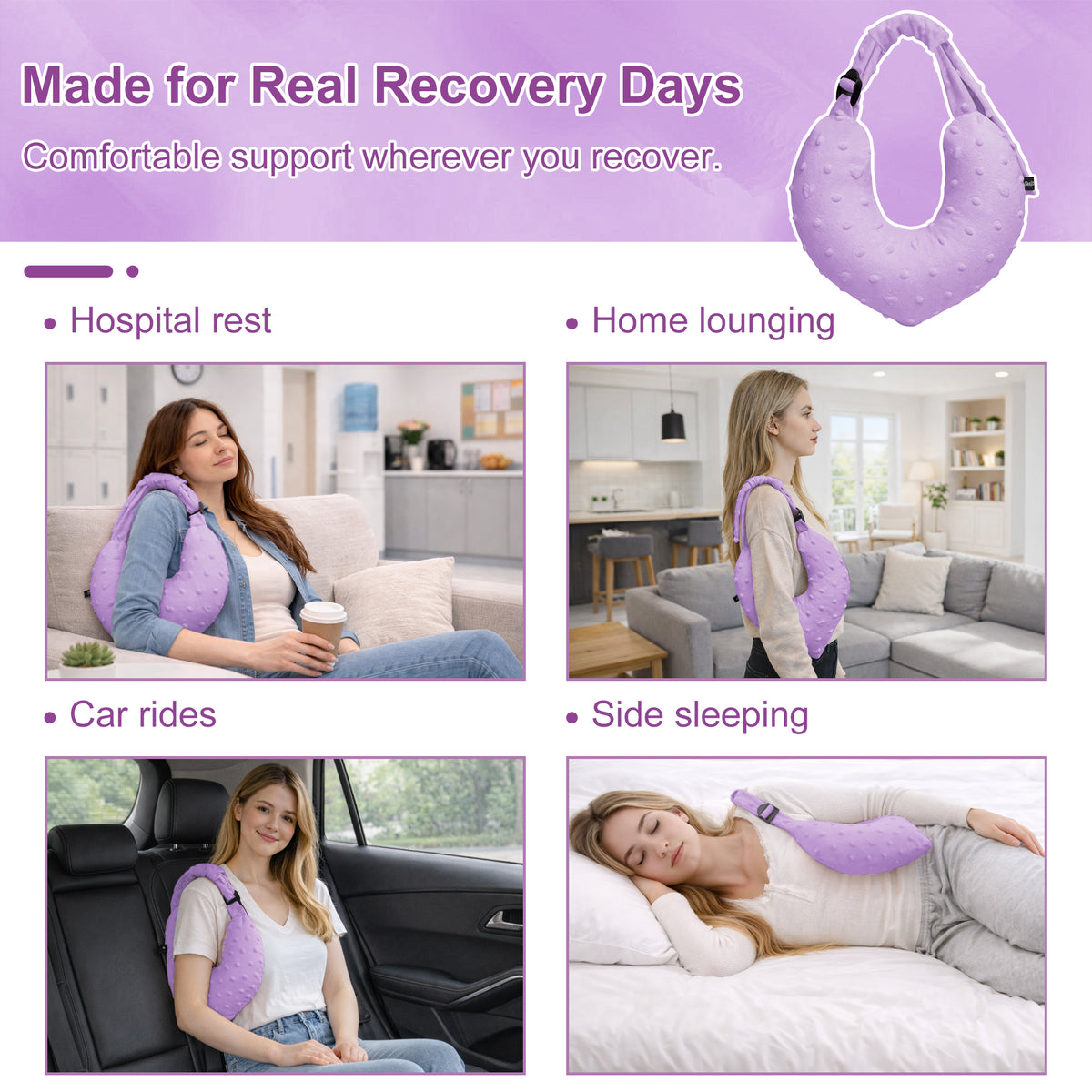 purple Armpit Support Pillow