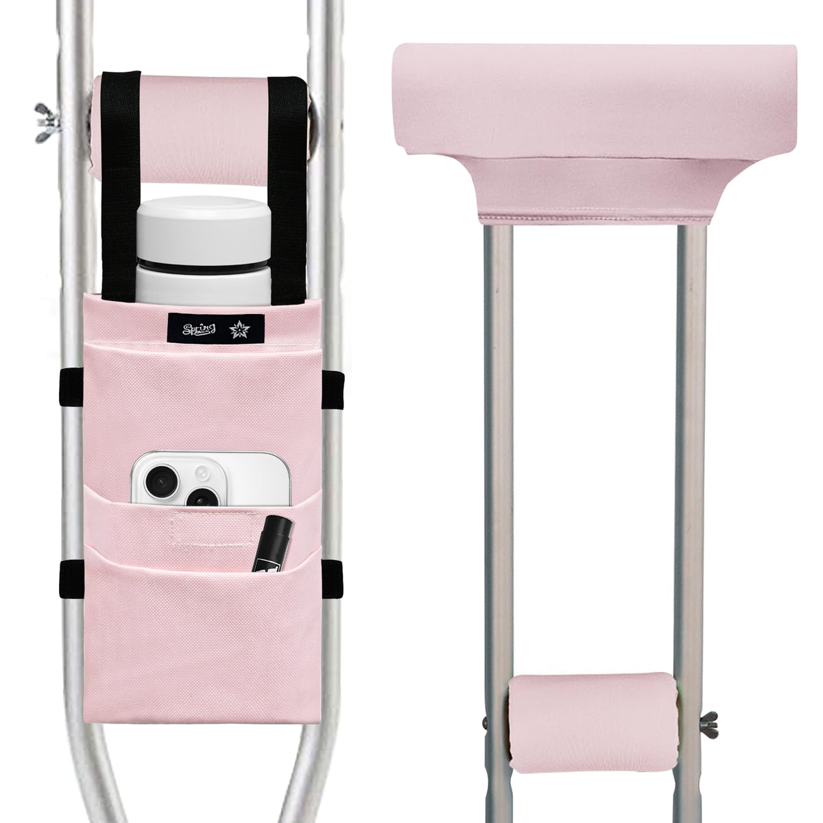 Color-​SpringSeaon Crutch Pads Set with Storage Bag Water-Resistant 7Colors - SpringSeaon