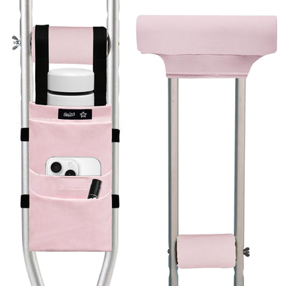 Color-​SpringSeaon Crutch Pads Set with Storage Bag Water-Resistant 7Colors - SpringSeaon