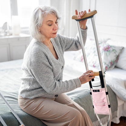 Color-​SPRING SEAON Water-Resistant Crutch Bag - Lightweight Universal Storage Pouch 7 Colors - SpringSeaon