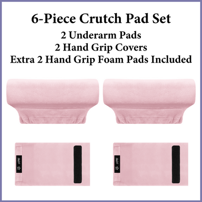 Color-​SPRING SEAON Plush Padded Crutches Covers Velvet Underarm Crutch Pads Non Slip - SpringSeaon