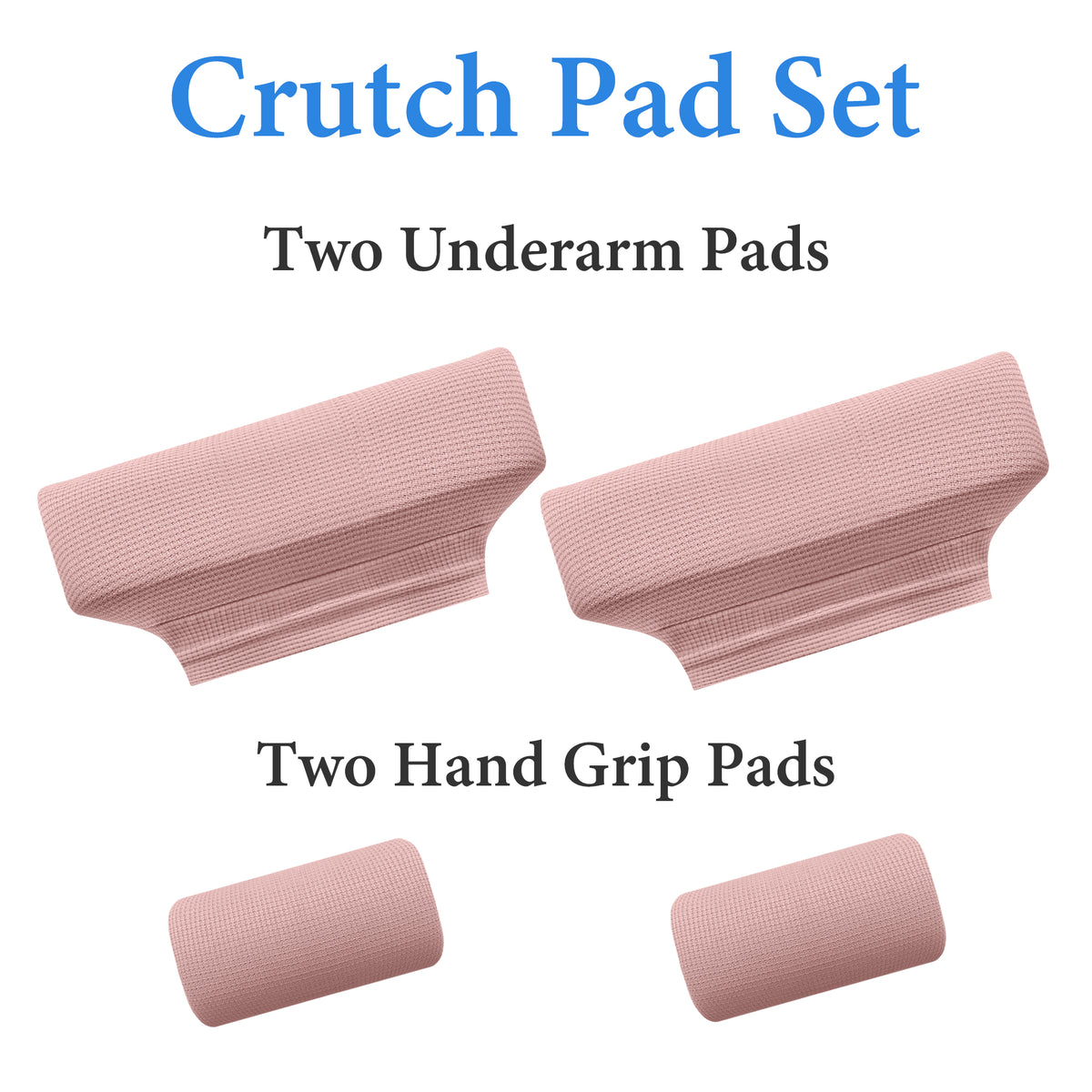 Color-​SPRING SEAON Waffle Pattern Crutch Pads - Universal Underarm & Hand Grip Padding Cushions 7 colors - SpringSeaon