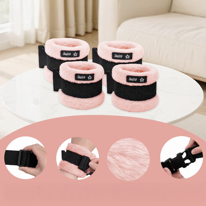 SPRING SEAON Bed Safety Straps (4 Pack) - Soft Padded Limb Holders with Quick-Release Buckles