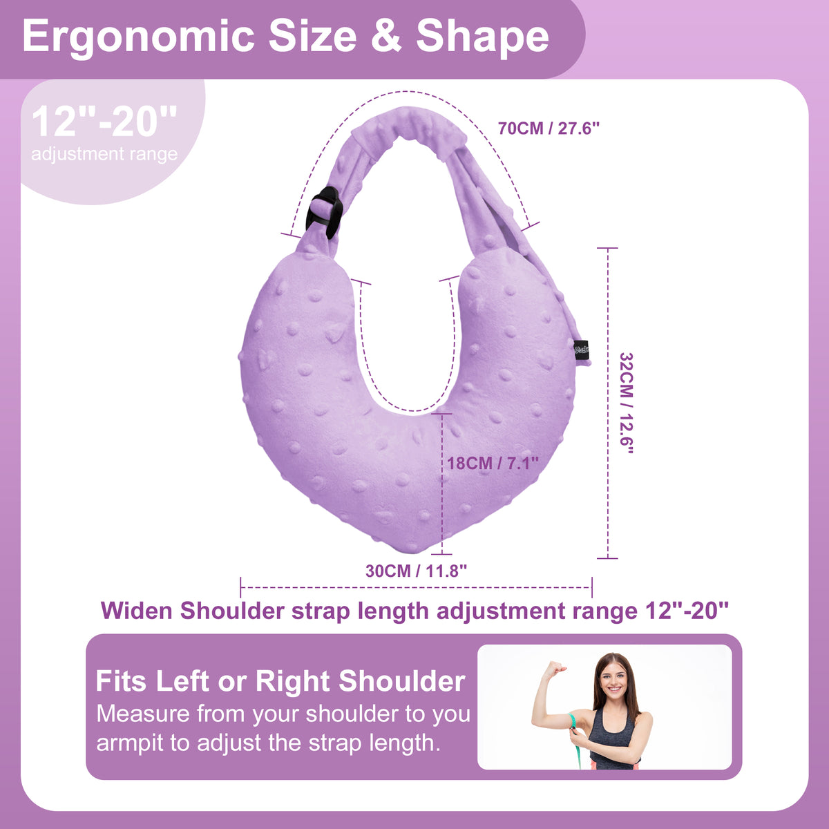 purple Armpit Support Pillow