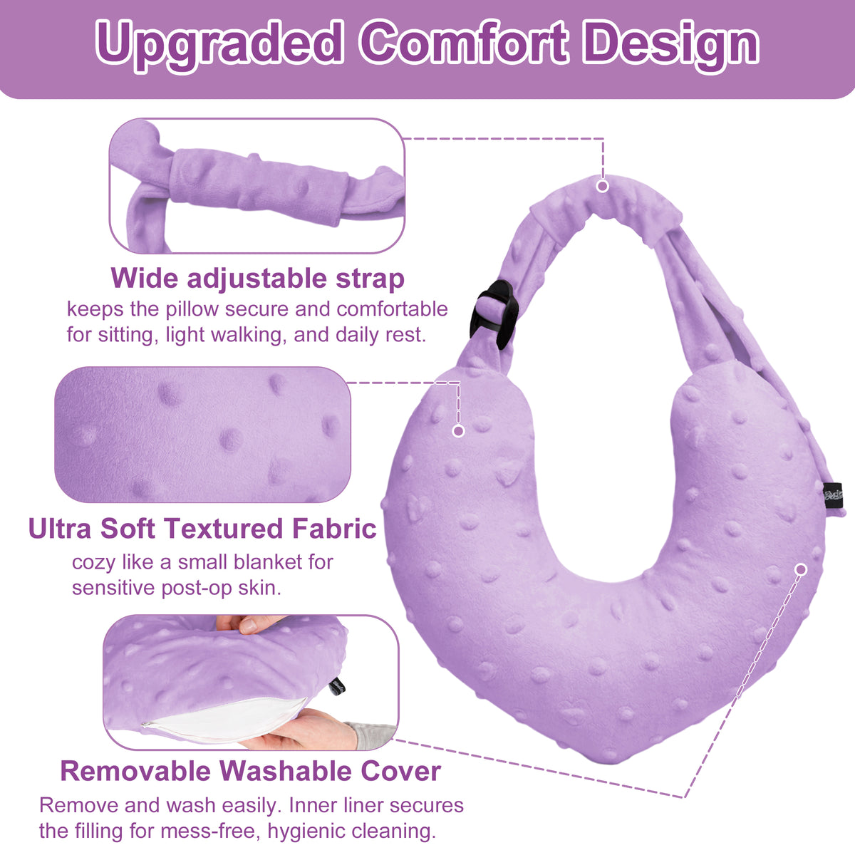 purple Armpit Support Pillow