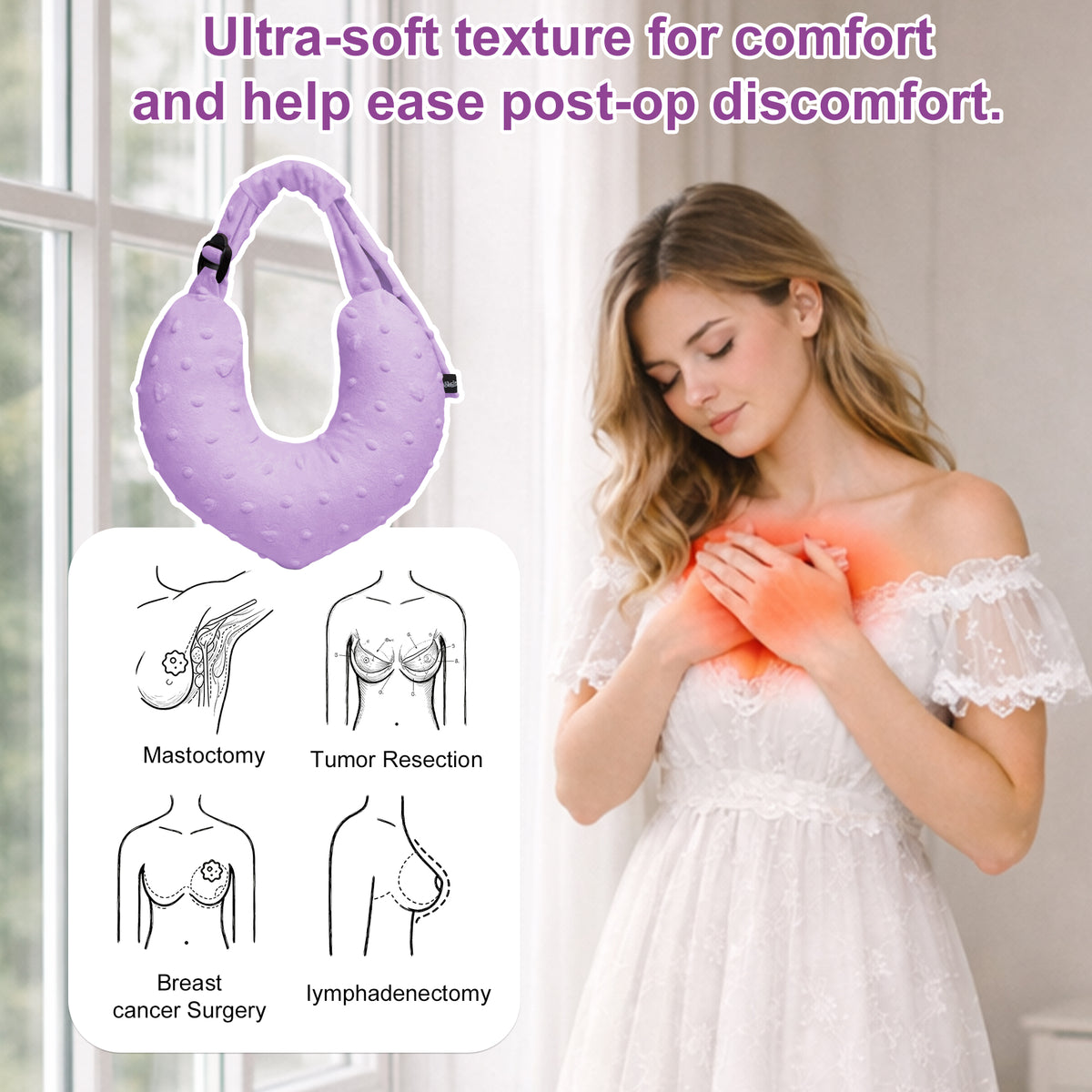 purple Armpit Support Pillow