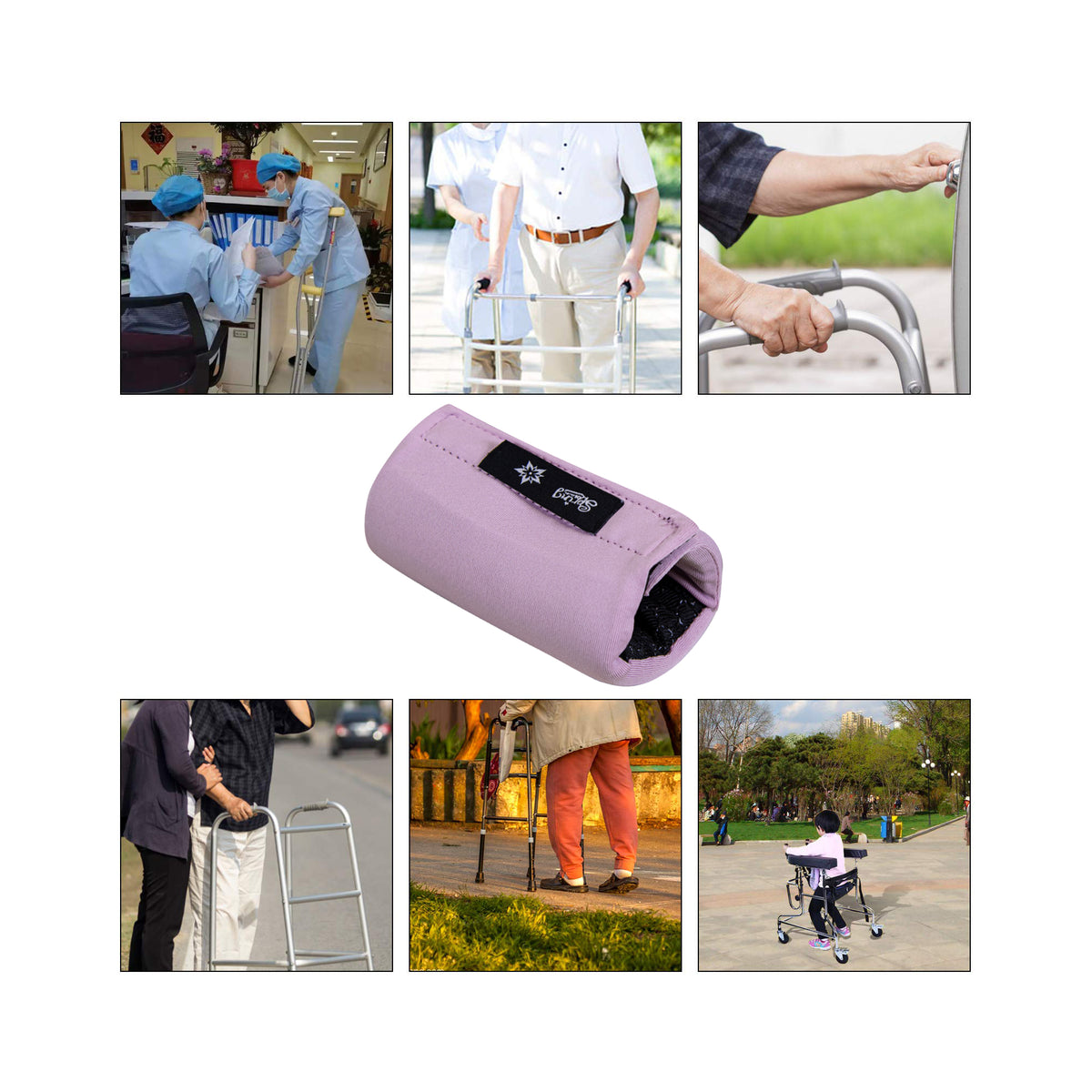 SPRING SEAON Universal Walker Handle Pads - Anti-Slip Handgrip Cover