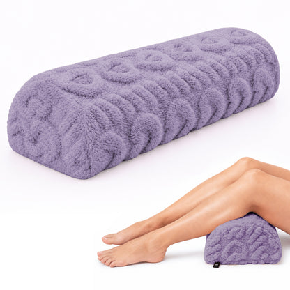 SPRING SEAON Half Moon Knee Pillow - Plush Cover, Memory Foam, 17 Inch