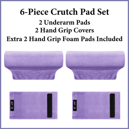 Color-​SPRING SEAON Plush Padded Crutches Covers Velvet Underarm Crutch Pads Non Slip - SpringSeaon