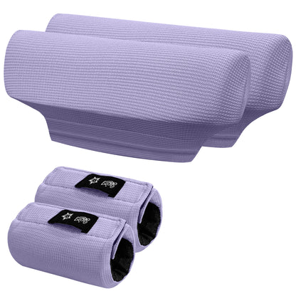 Color-​SPRING SEAON Waffle Pattern Crutch Pads - Universal Underarm & Hand Grip Padding Cushions 7 colors - SpringSeaon
