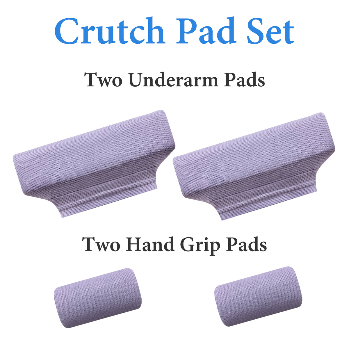 Color-​SPRING SEAON Waffle Pattern Crutch Pads - Universal Underarm & Hand Grip Padding Cushions 7 colors - SpringSeaon