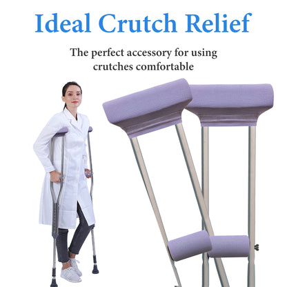 Color-​SPRING SEAON Waffle Pattern Crutch Pads - Universal Underarm & Hand Grip Padding Cushions 7 colors - SpringSeaon