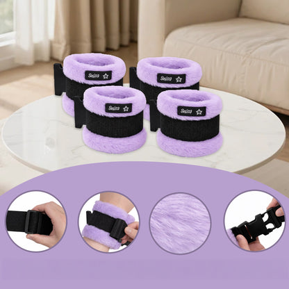 SPRING SEAON Bed Safety Straps (4 Pack) - Soft Padded Limb Holders with Quick-Release Buckles