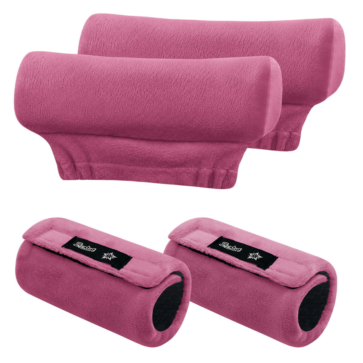 Color-​SPRING SEAON Plush Padded Crutches Covers Velvet Underarm Crutch Pads Non Slip - SpringSeaon