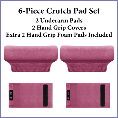 Color-​SPRING SEAON Plush Padded Crutches Covers Velvet Underarm Crutch Pads Non Slip - SpringSeaon