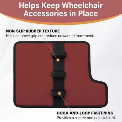 SPRING SEAON Wheelchair Side Bag with Cup Holder & Armrest Pouch - Multi-Pocket Organizer