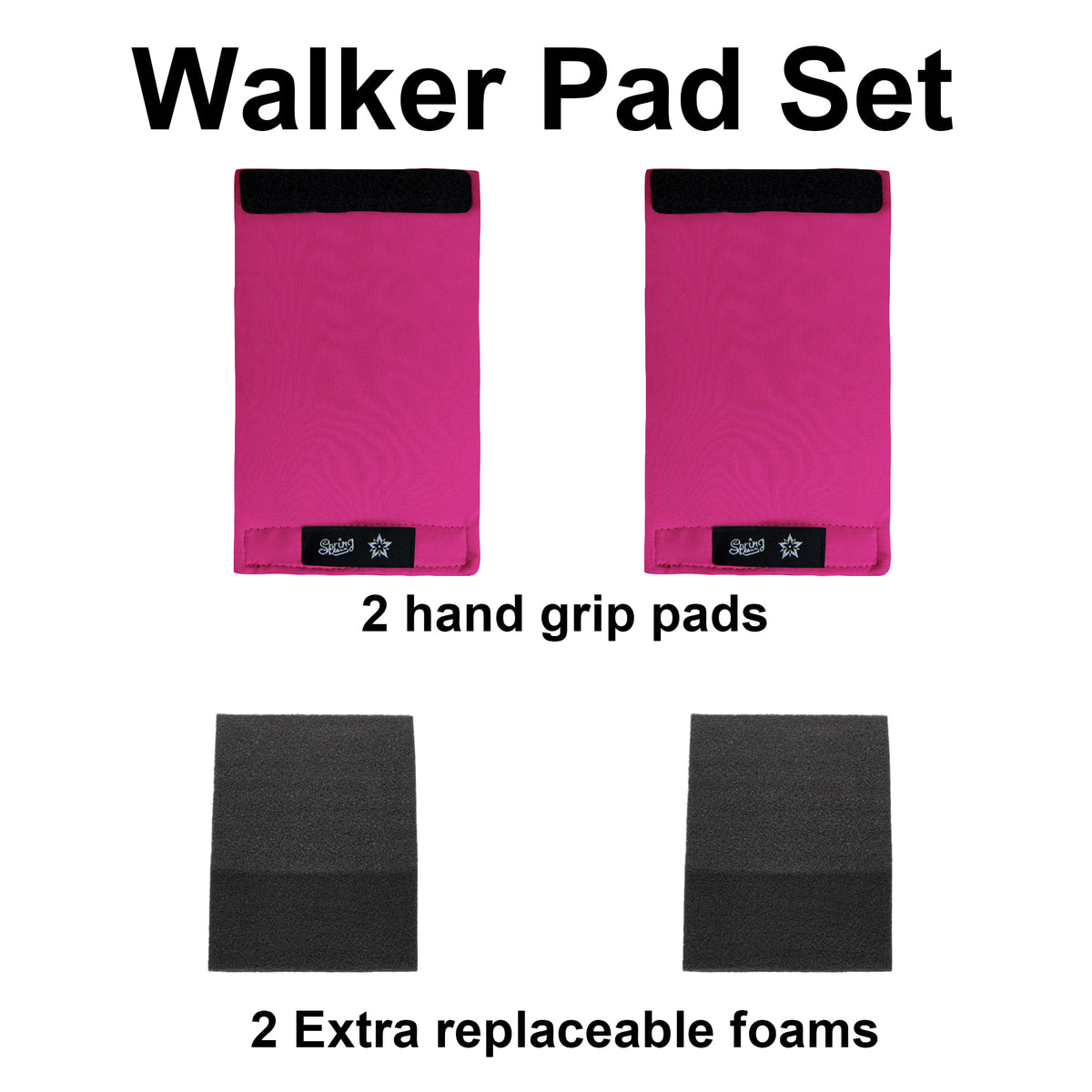 SPRING SEAON Universal Walker Handle Pads - Anti-Slip Handgrip Cover