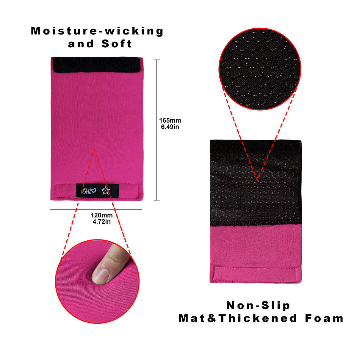SPRING SEAON Universal Walker Handle Pads - Anti-Slip Handgrip Cover