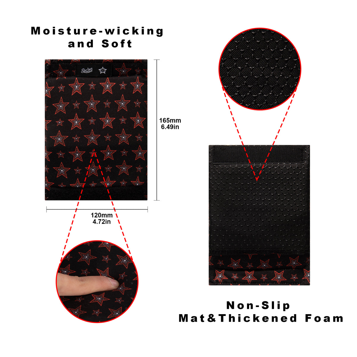 SPRING SEAON Universal Walker Handle Pads - Anti-Slip Handgrip Cover
