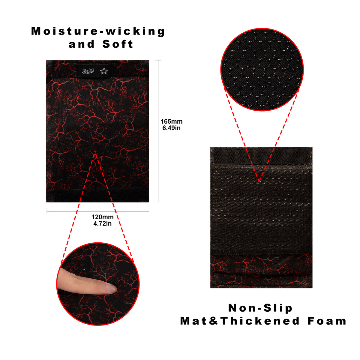SPRING SEAON Universal Walker Handle Pads - Anti-Slip Handgrip Cover