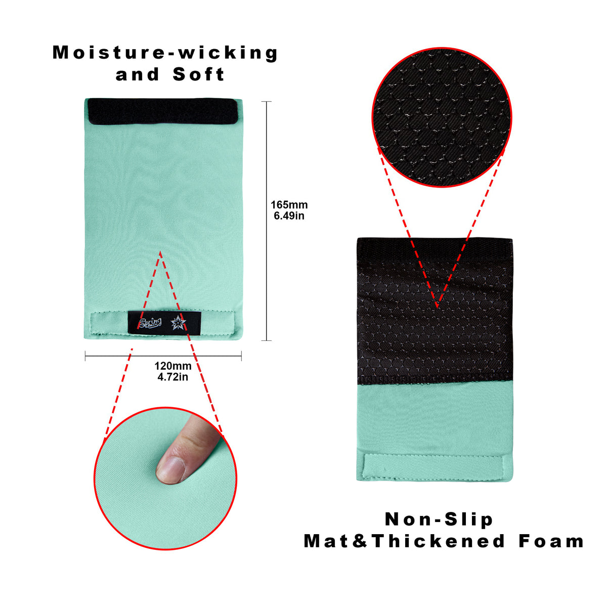 SPRING SEAON Universal Walker Handle Pads - Anti-Slip Handgrip Cover